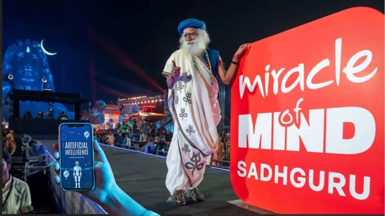 miracle of mind sadhguru ai app launch