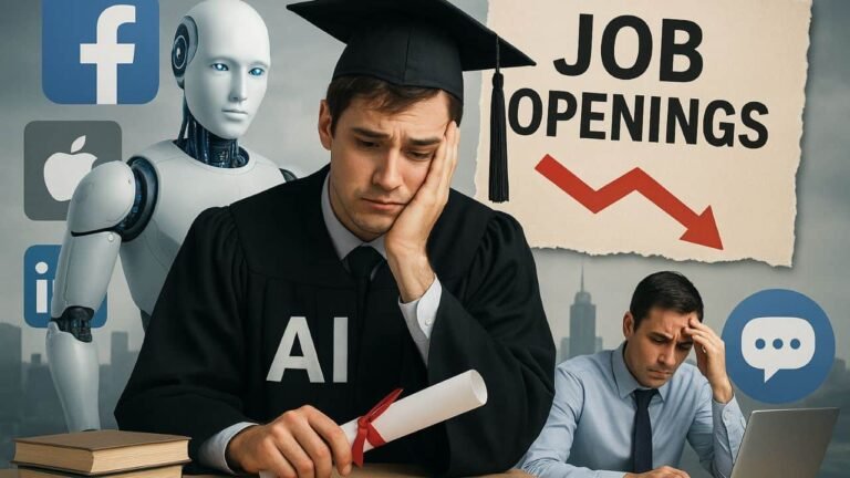 AI halves job openings for fresh graduates