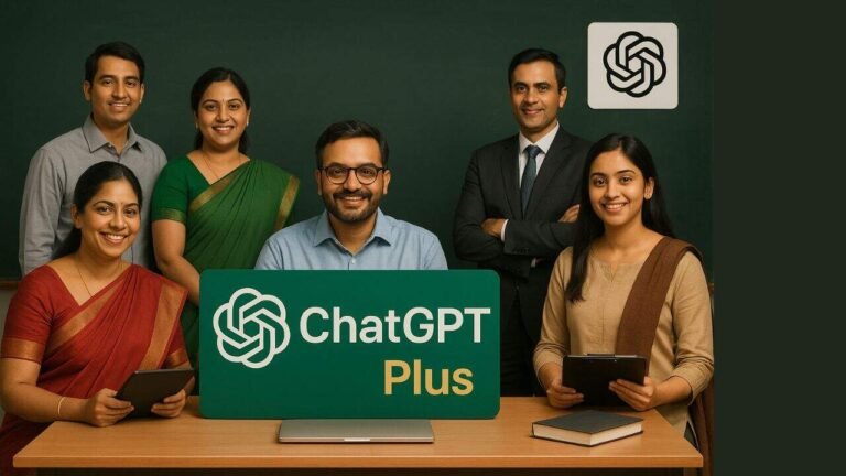 Indian Teachers Get ChatGPT Plus Benefit